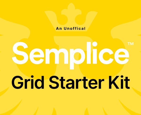 Figma grid starter kit for Semplice